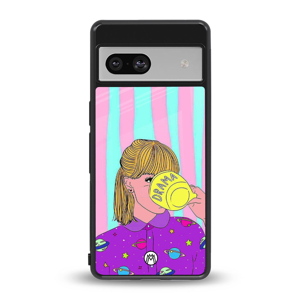 dramateacal girl back phone cover | glass case for Google Pixel 7