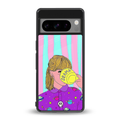 dramateacal girl back phone cover | glass case for google pixel 8 pro
