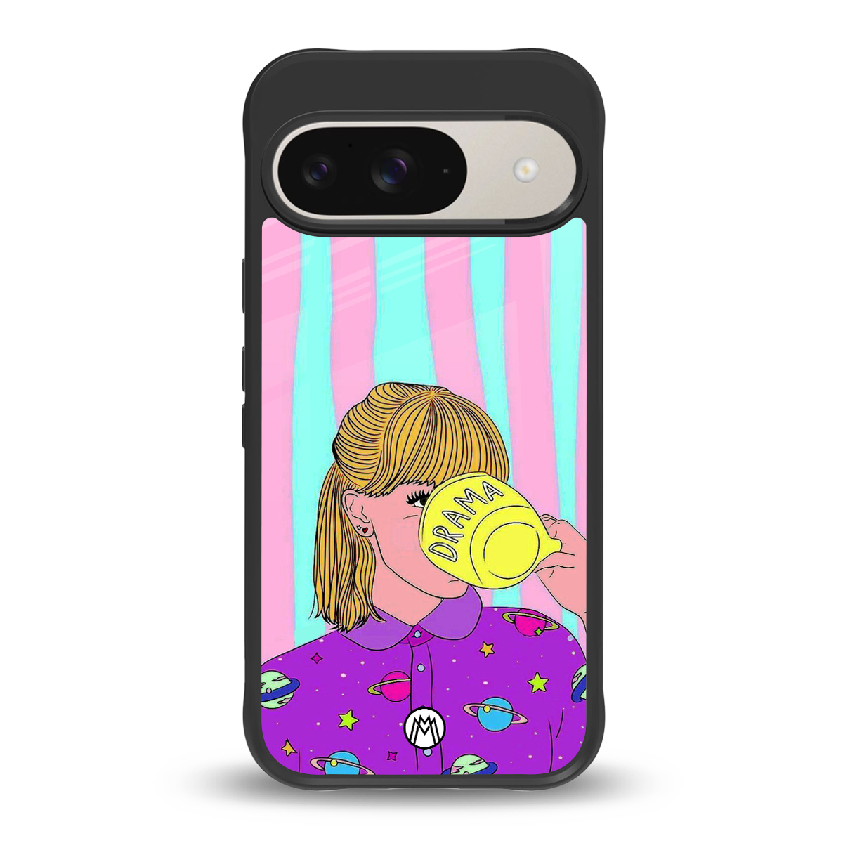 dramateacal girl back phone cover | glass case for google pixel 9