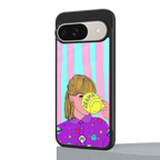 dramateacal girl back phone cover | glass case for google pixel 9