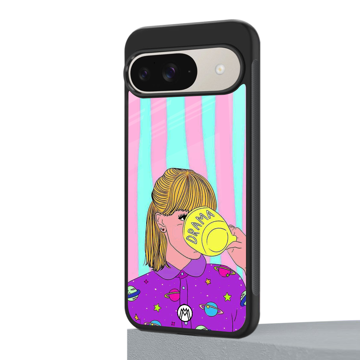dramateacal girl back phone cover | glass case for google pixel 9