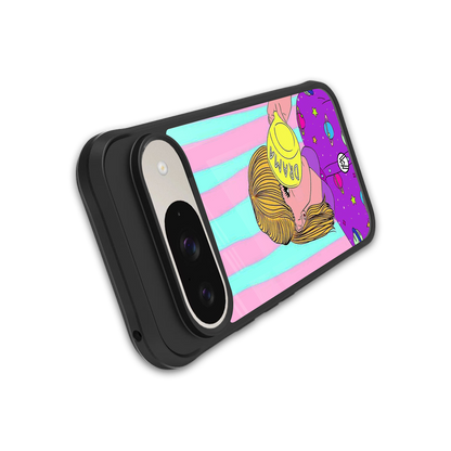dramateacal girl back phone cover | glass case for google pixel 9