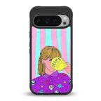 dramateacal girl back phone cover | glass case for google pixel 9 pro