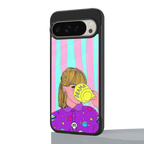 dramateacal girl back phone cover | glass case for google pixel 9 pro