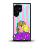 dramateacal girl back phone cover | glass case for samsung galaxy s24 ultra