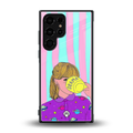 dramateacal girl back phone cover | glass case for samsung galaxy s23 ultra