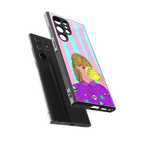 dramateacal girl back phone cover | glass case for samsung galaxy s23 ultra