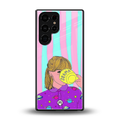 dramateacal girl back phone cover | glass case for samsung galaxy s25 ultra