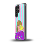 dramateacal girl back phone cover | glass case for samsung galaxy s25 ultra