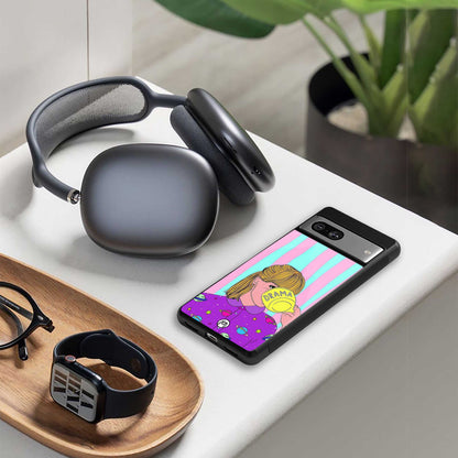 dramateacal girl back phone cover | glass case for Google Pixel 7A