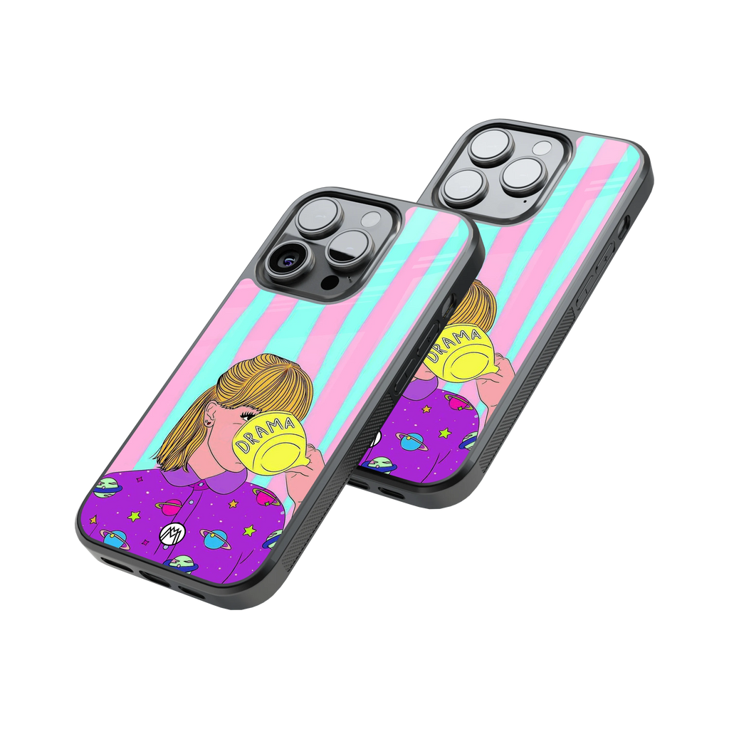 Protective Glass Back Phone Case Compatible with iPhone, Samsung, OnePlus, Pixel & More