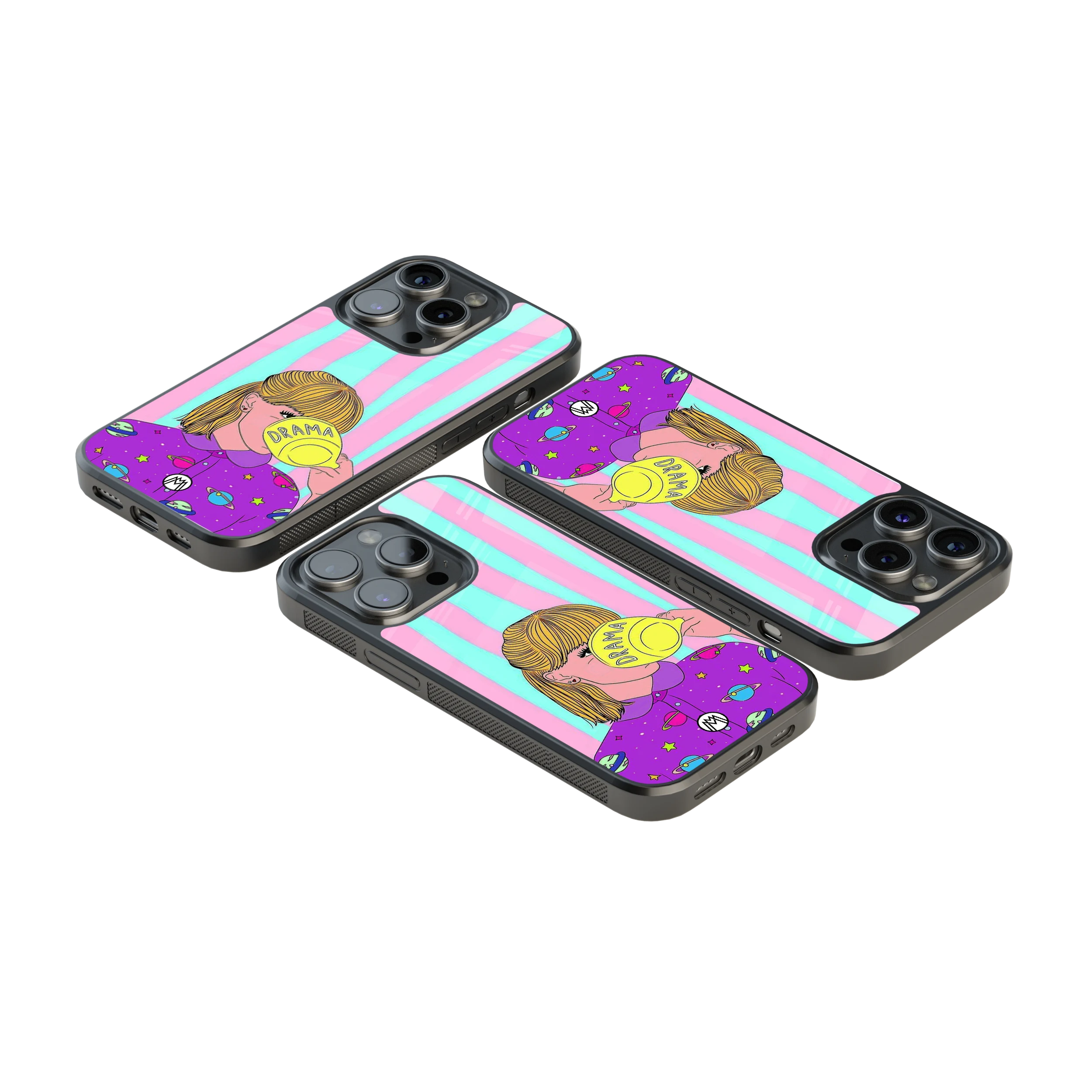 Luxury Glass Back Mobile Cover for iPhone, Samsung Galaxy, OnePlus, Pixel, Redmi & More