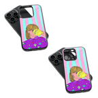 Trendy Glass Back Mobile Case for iPhone, Samsung, Redmi, OnePlus, Google Pixel, Motorola