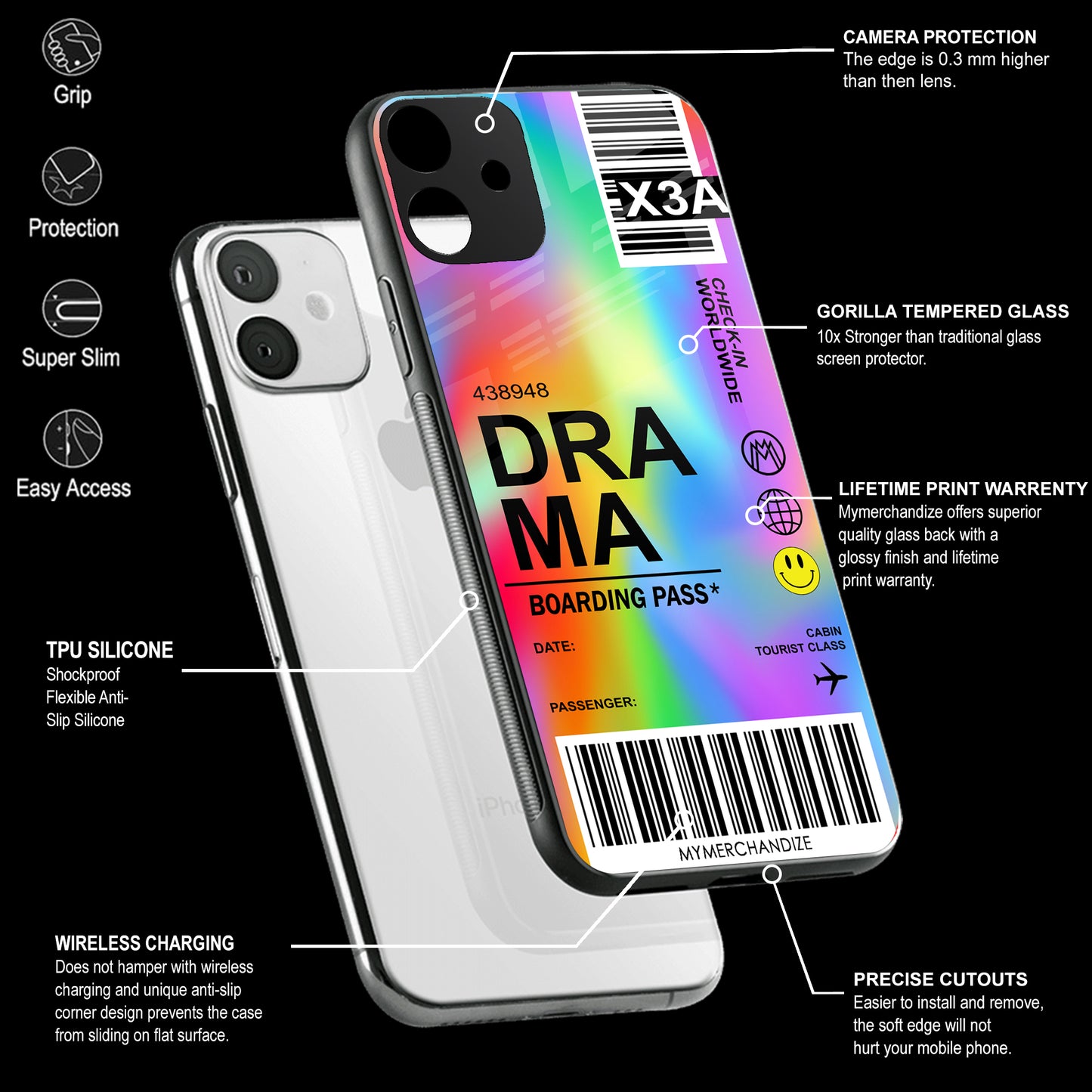 Drama Phone Cover | Glass Case