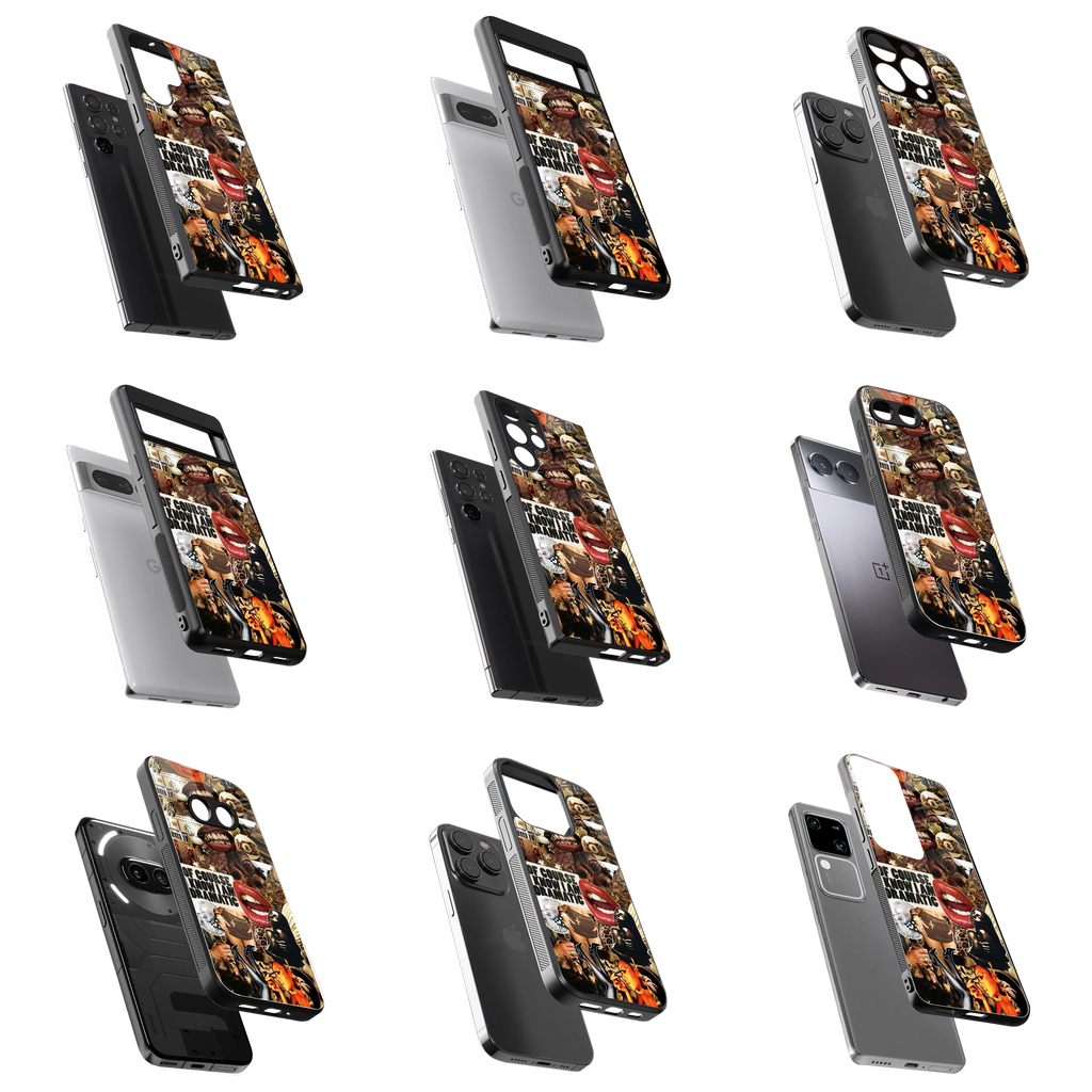 Durable Glass Back Mobile Case for iPhone, Samsung, OnePlus, Google Pixel, Redmi, Vivo, Oppo