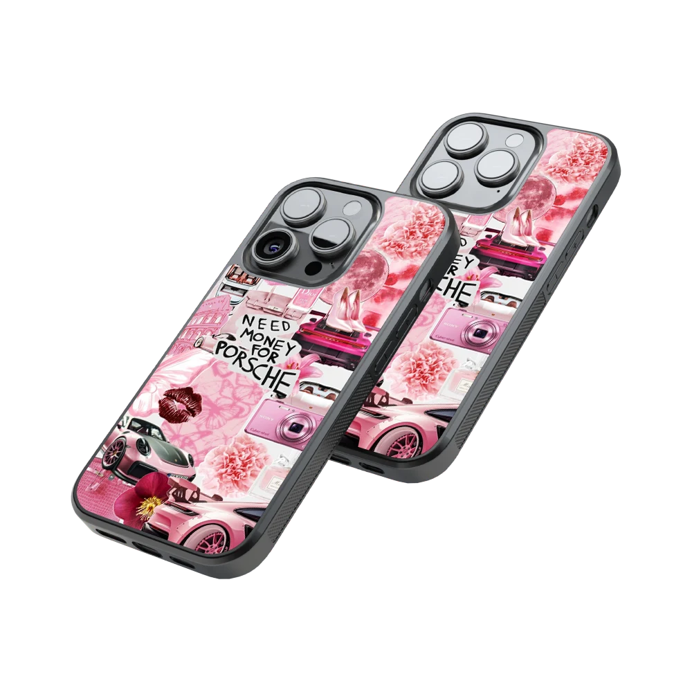 Protective Glass Back Phone Case Compatible with iPhone, Samsung, OnePlus, Pixel & More