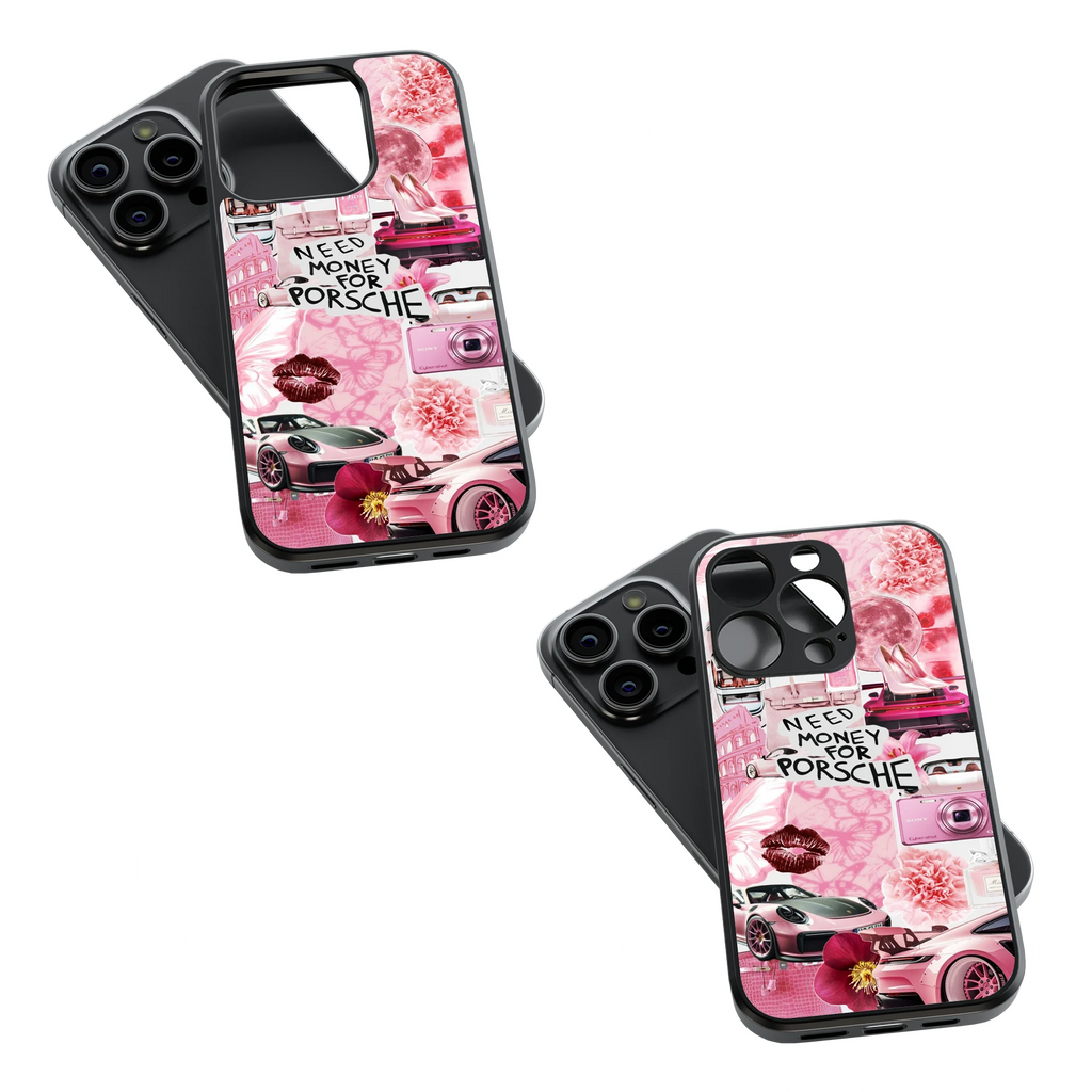 Trendy Glass Back Mobile Case for iPhone, Samsung, Redmi, OnePlus, Google Pixel, Motorola