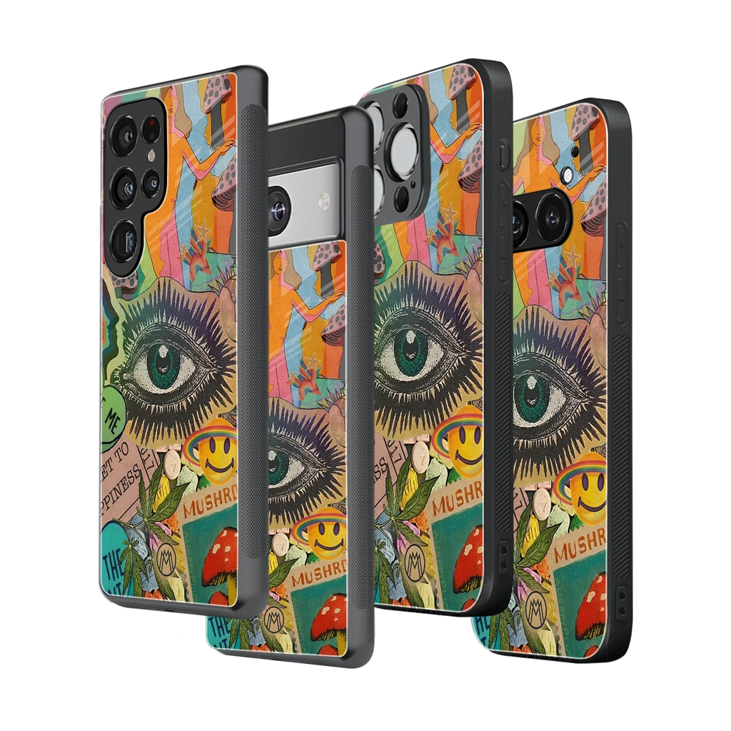 Stylish Glass Back Case for All Smartphones iPhone, Samsung, OnePlus, Pixel, Redmi, Oppo, Vivo, Motorola