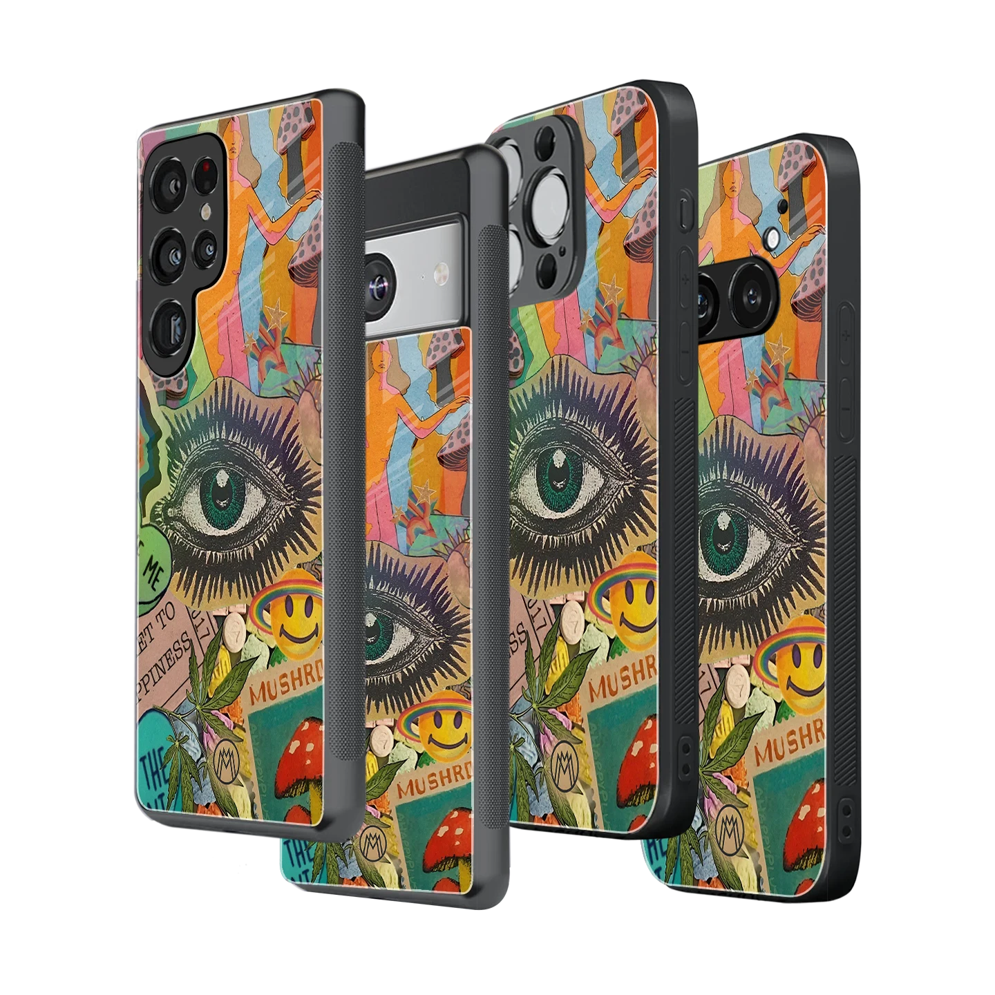 Stylish Glass Back Case for All Smartphones iPhone, Samsung, OnePlus, Pixel, Redmi, Oppo, Vivo, Motorola