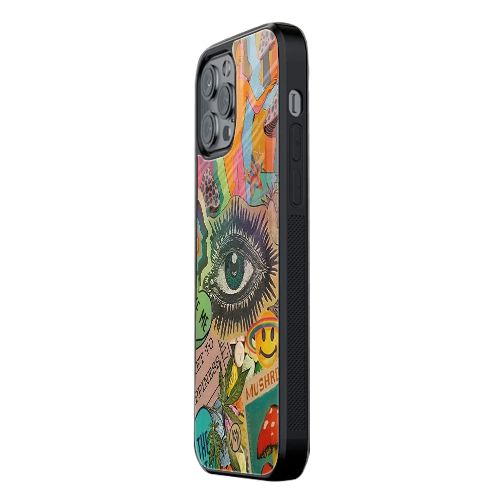 Slim Glass Back Phone Case for Multiple Brands iPhone, Samsung, Redmi, OnePlus, Oppo, Vivo
