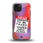 dreams to be taxed back phone cover | glass case for iphone 13 mini