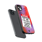 dreams to be taxed back phone cover | glass case for iphone 14 plus