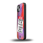 dreams to be taxed back phone cover | glass case for iphone 14 plus