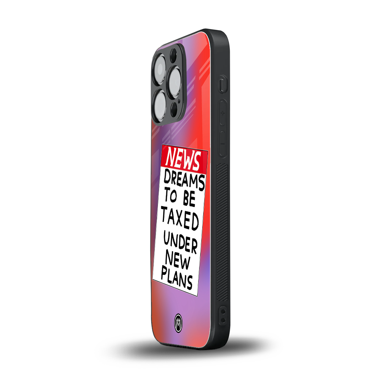 dreams to be taxed back phone cover | glass case for iphone 15 pro