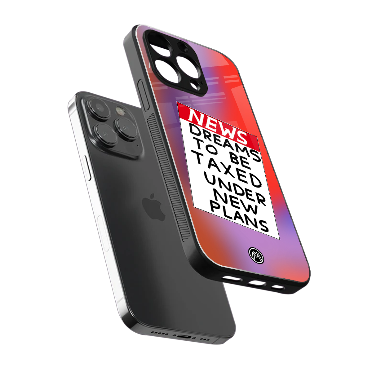 dreams to be taxed back phone cover | glass case for iphone 14 pro