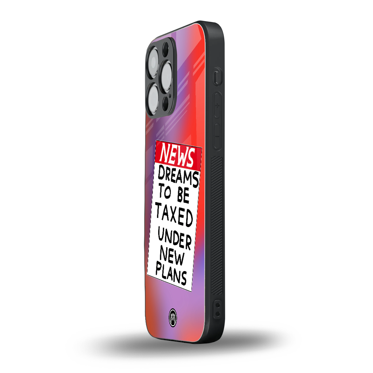 dreams to be taxed back phone cover | glass case for iphone 16 pro max