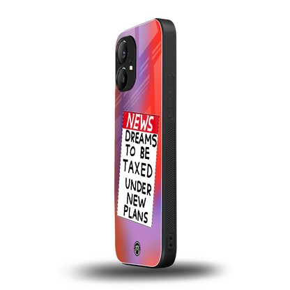dreams to be taxed back phone cover | glass case for nothing phone 1