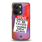 dreams to be taxed back phone cover | glass case for oneplus nord 3