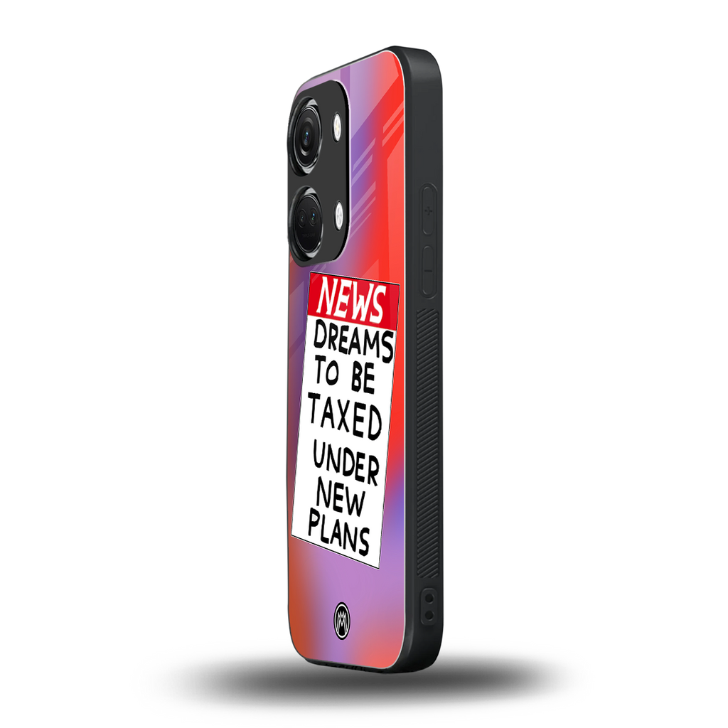 dreams to be taxed back phone cover | glass case for oneplus nord 3