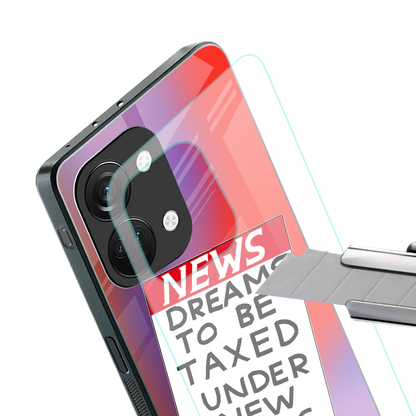 dreams to be taxed back phone cover | glass case for oneplus nord 3