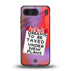 dreams to be taxed back phone cover | glass case for oneplus nord 4