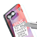 dreams to be taxed back phone cover | glass case for oneplus nord 4