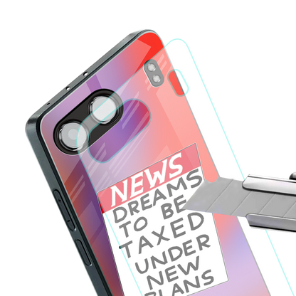 dreams to be taxed back phone cover | glass case for oneplus nord 4