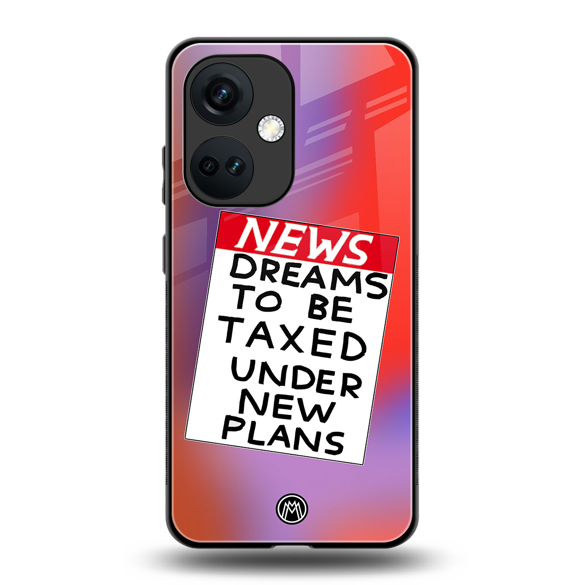 dreams to be taxed back phone cover | glass case for oneplus nord ce 3
