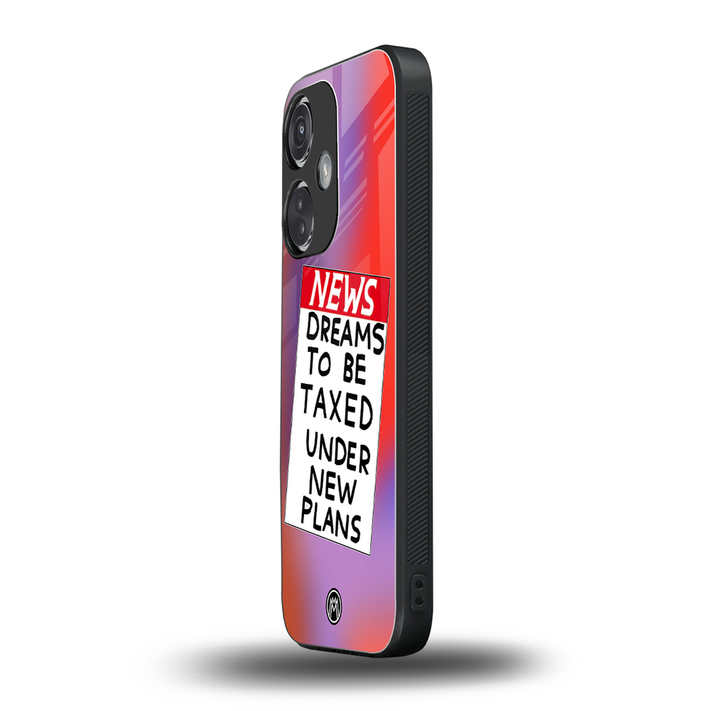 dreams to be taxed back phone cover | glass case for oneplus nord ce 3