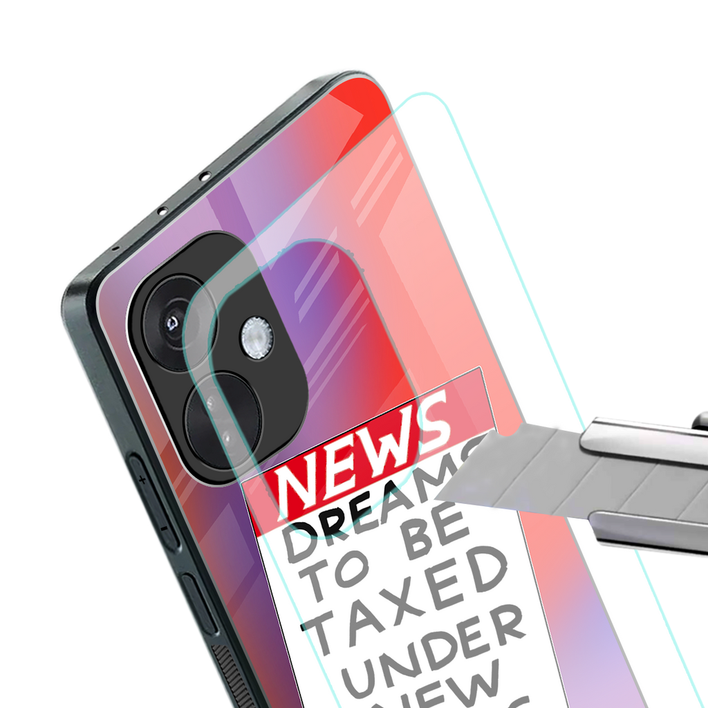 dreams to be taxed back phone cover | glass case for oneplus nord ce 3