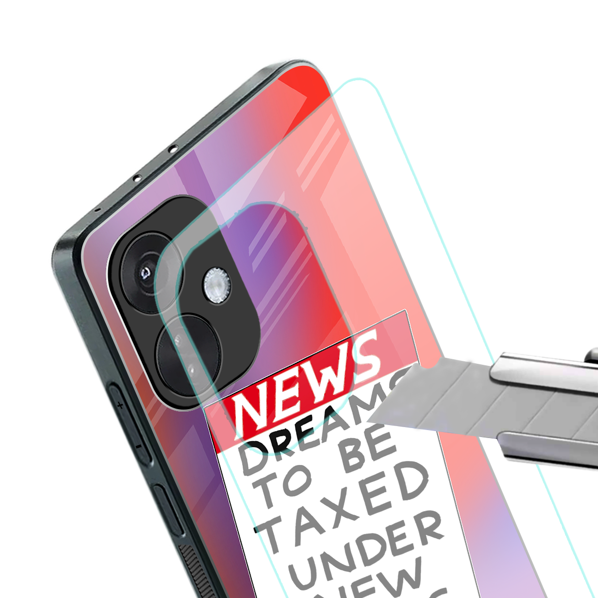 dreams to be taxed back phone cover | glass case for oneplus nord ce 3