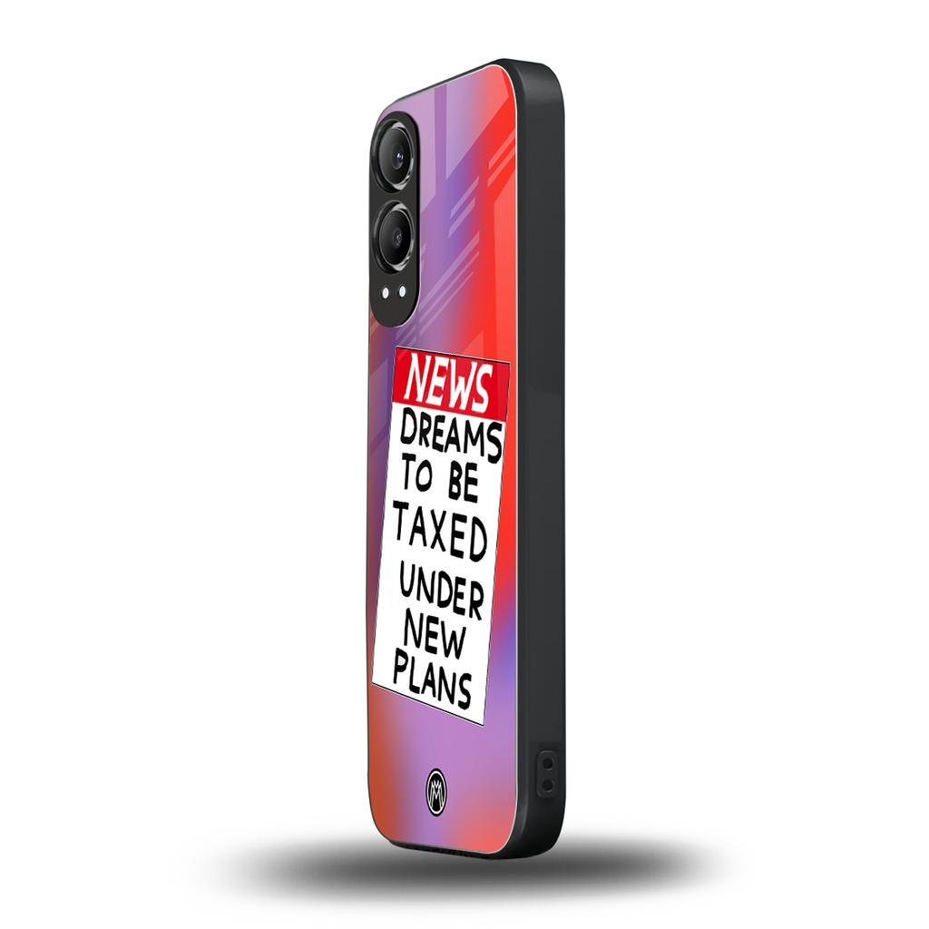 dreams to be taxed back phone cover | glass case for oneplus nord ce 4 lite