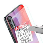 dreams to be taxed back phone cover | glass case for oneplus nord ce 4 lite