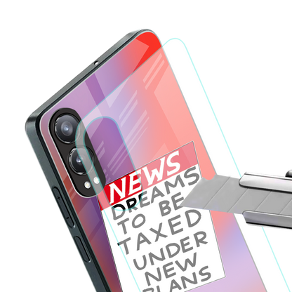 dreams to be taxed back phone cover | glass case for oneplus nord ce 4 lite
