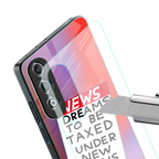 dreams to be taxed back phone cover | glass case for oneplus nord ce 4