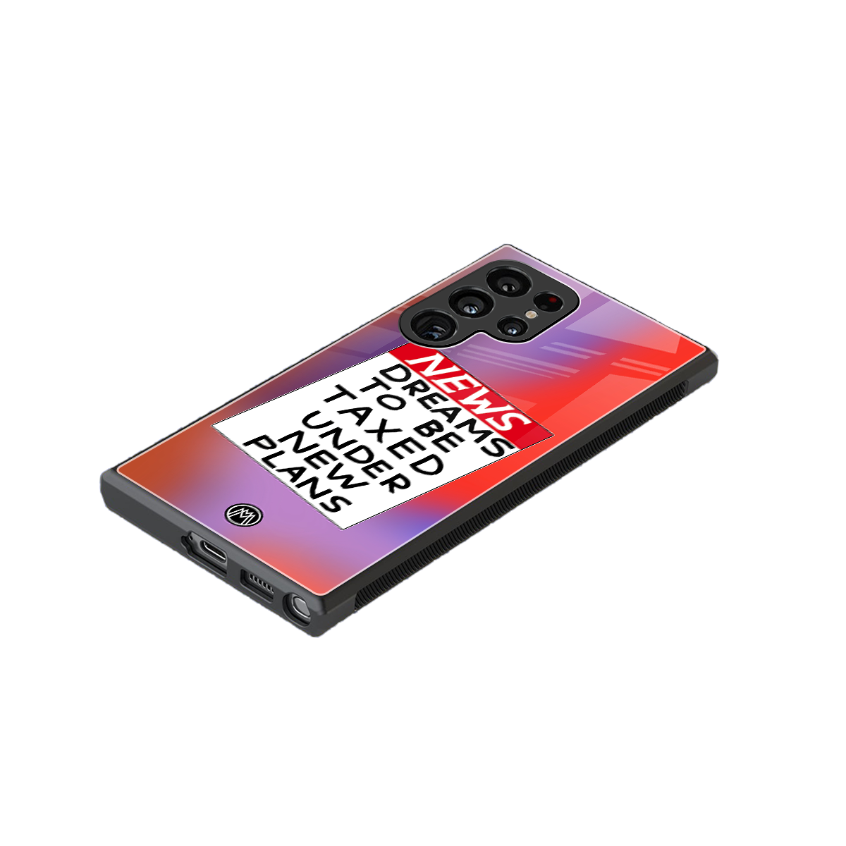 dreams to be taxed back phone cover | glass case for samsung galaxy s23 ultra