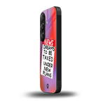dreams to be taxed back phone cover | glass case for samsung galaxy s24