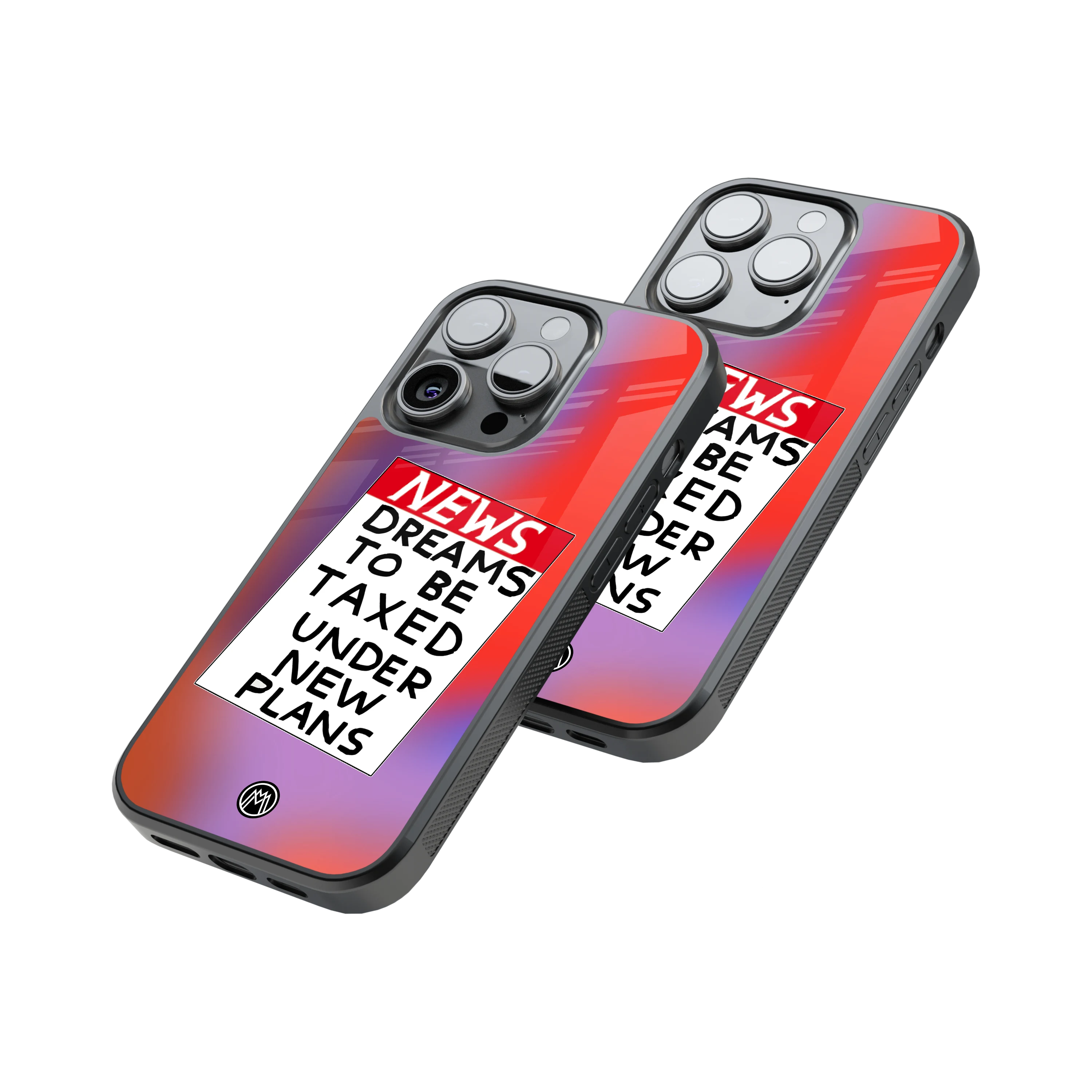 Protective Glass Back Phone Case Compatible with iPhone, Samsung, OnePlus, Pixel & More