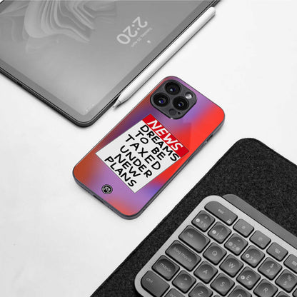 dreams to be taxed back phone cover | glass case for samsung galaxy s24 ultra
