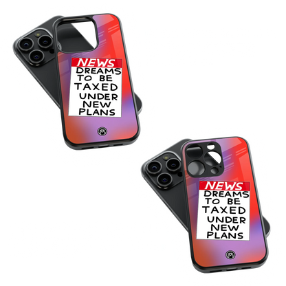 Trendy Glass Back Mobile Case for iPhone, Samsung, Redmi, OnePlus, Google Pixel, Motorola